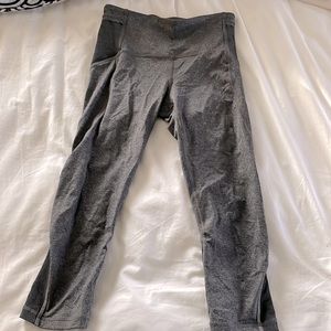 Gray cropped lululemon leggings